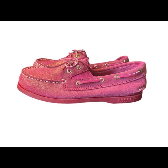 Sperry pink sparkly boat shoe size 5 - Picture 3 of 7